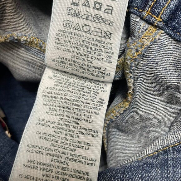 VINTAGE GUESS JEANS Womens Sz Small‎ Blue Button Front Denim Vest - Picture 9 of 9